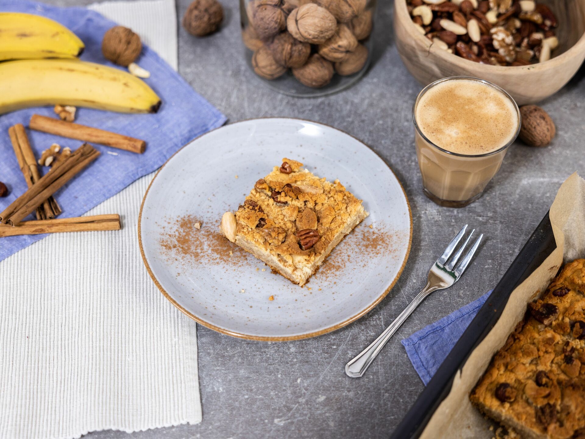 Bananen-Streuselkuchen vom Blech